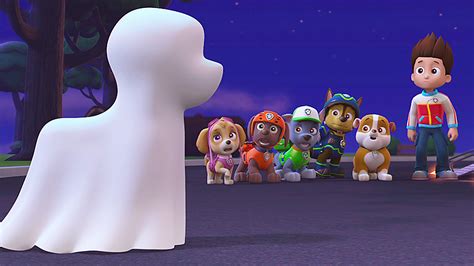 paw patrol pups save a show|pups save a lonely ghost.